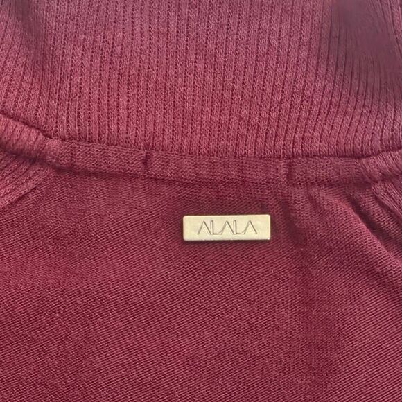 Alala Long Sleeve Maroon Quarter Zip XS - Picture 4 of 4